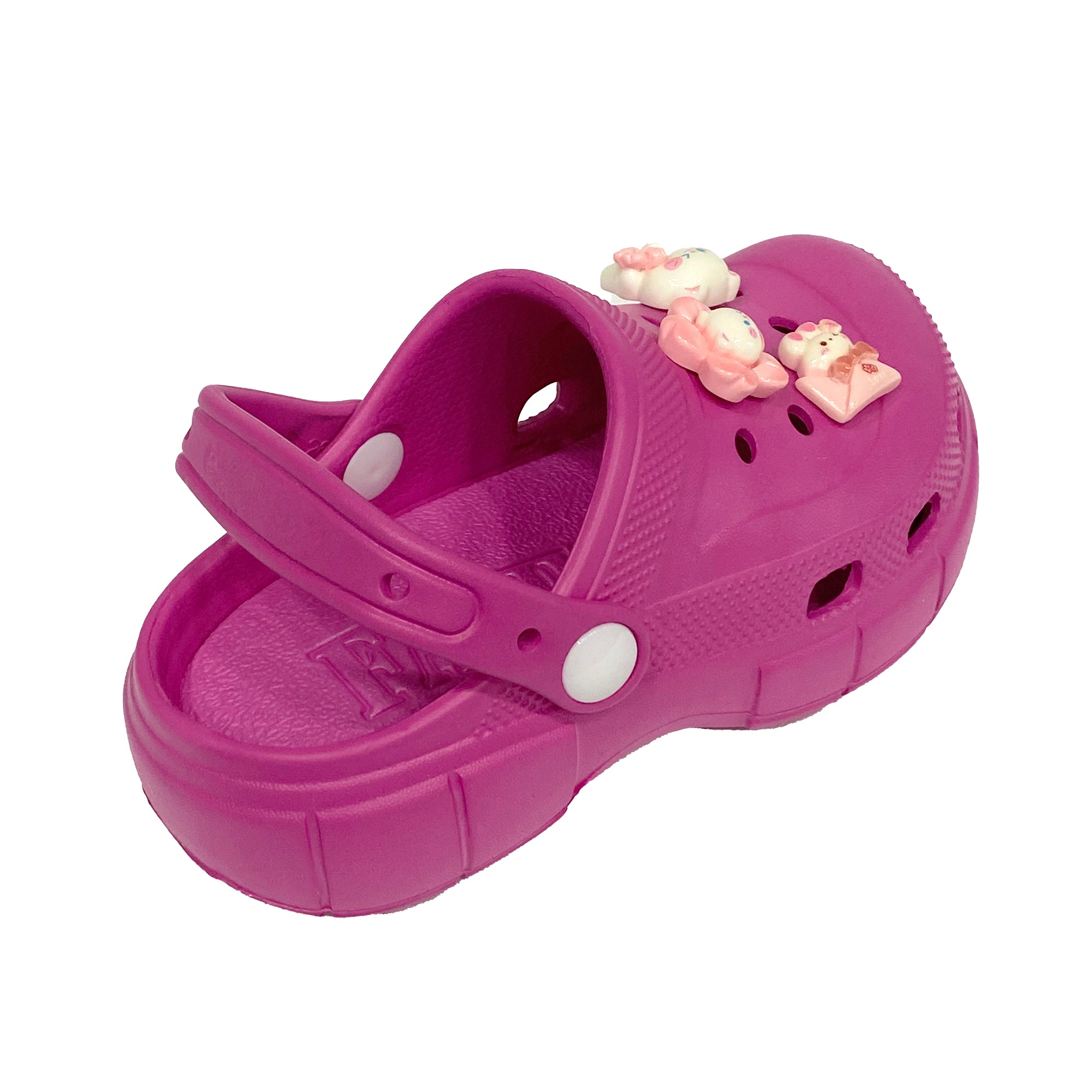 Κοριτσίστικα σαμπό με αποσπωμένα διακοσμητικά 24-29 Φούξια ANSIN