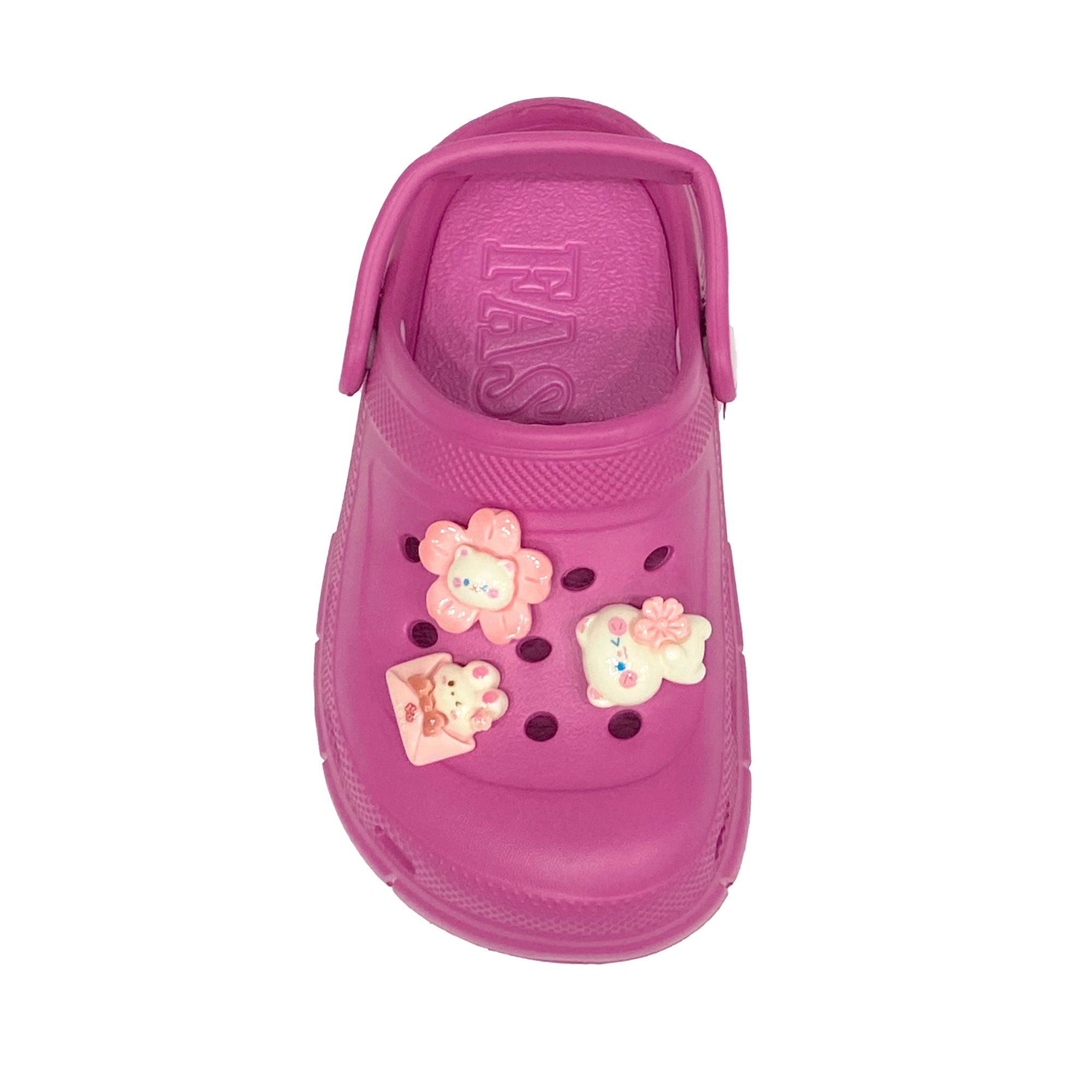 Κοριτσίστικα σαμπό με αποσπωμένα διακοσμητικά 24-29 Φούξια ANSIN