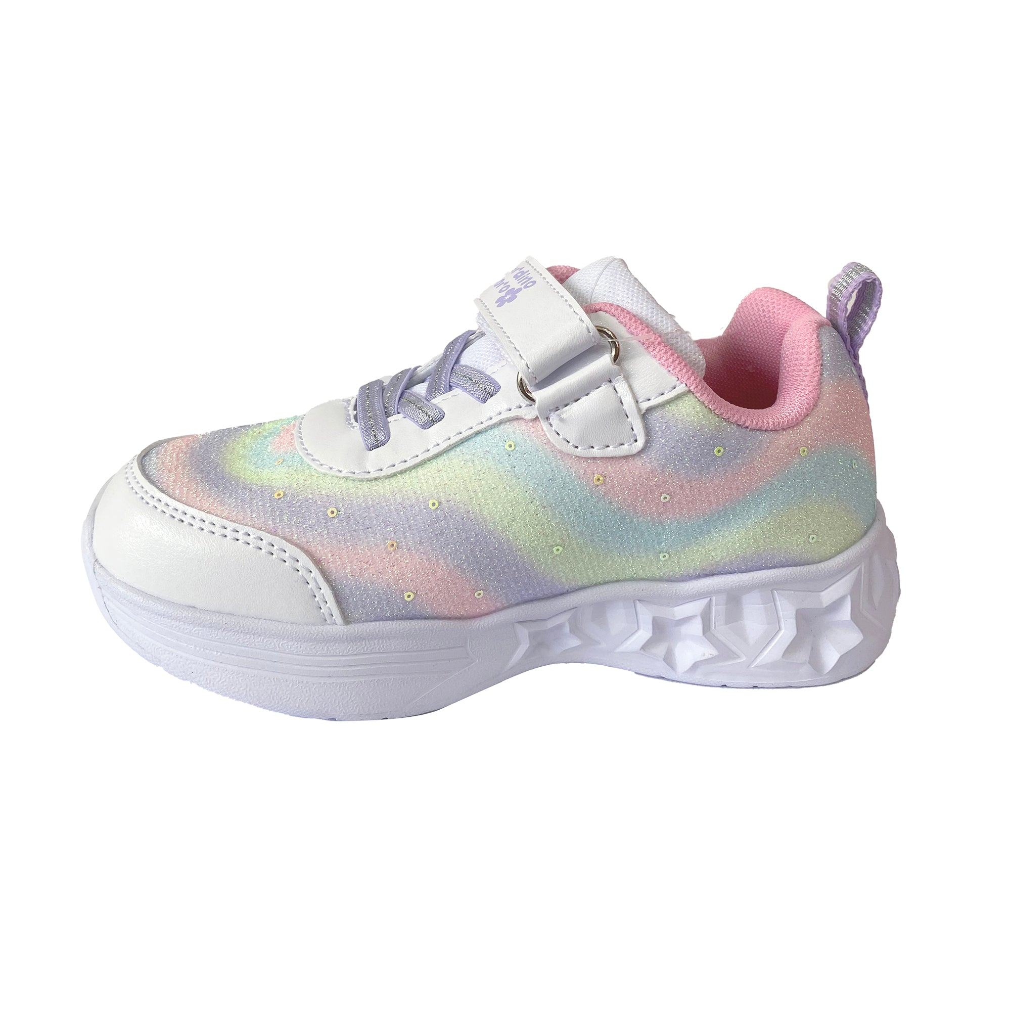 Κοριτσίστικα αθλητικά παπούτσια με μονόκερο φωτάκια (24-29) Λιλά ANSIN