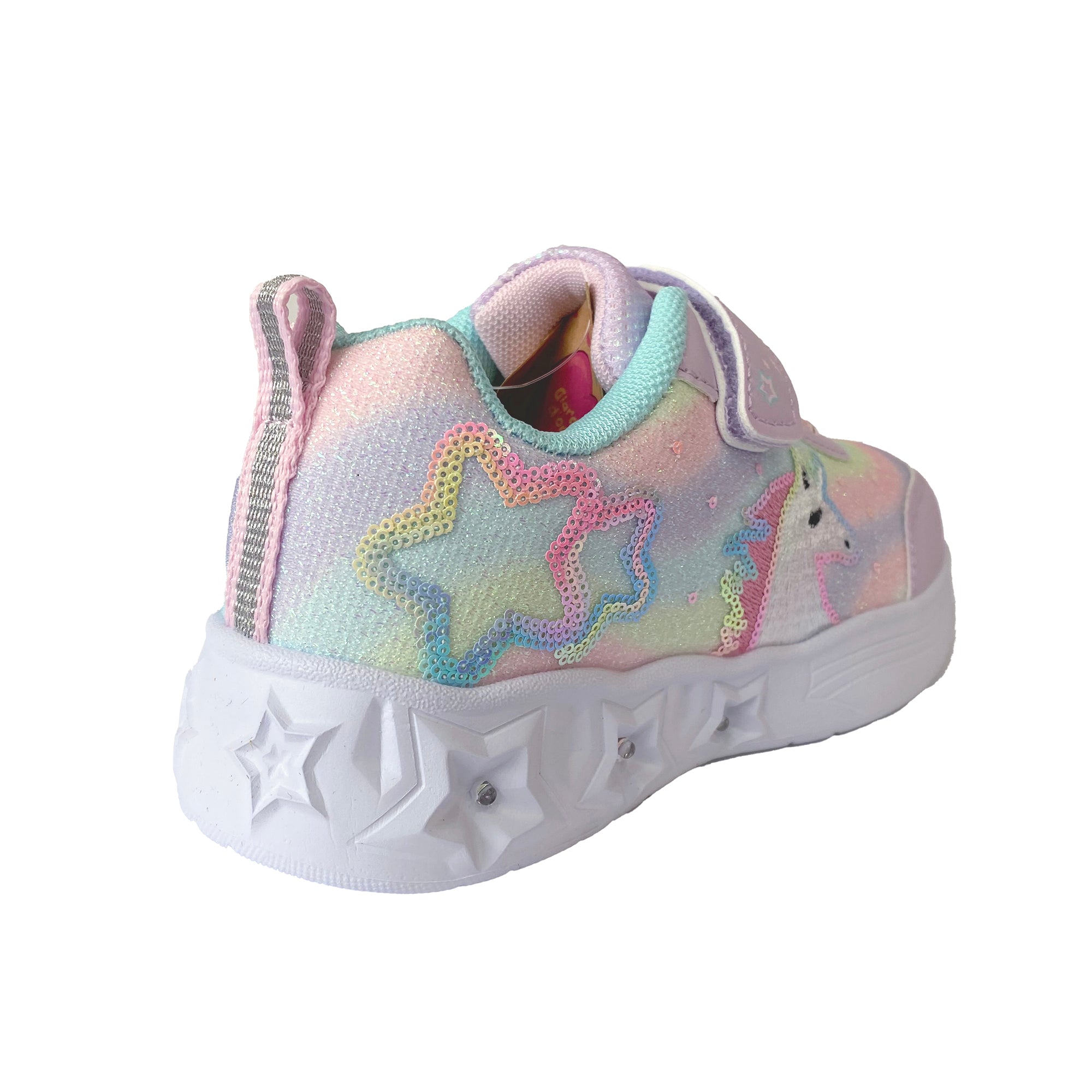 Κοριτσίστικα αθλητικά παπούτσια με μονόκερο φωτάκια (24-29) Ροζ ANSIN