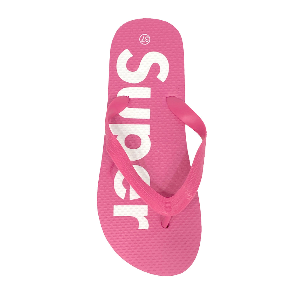 Γυναικείες σαγιονάρες SUPER flip-flops Φούξια ANSIN