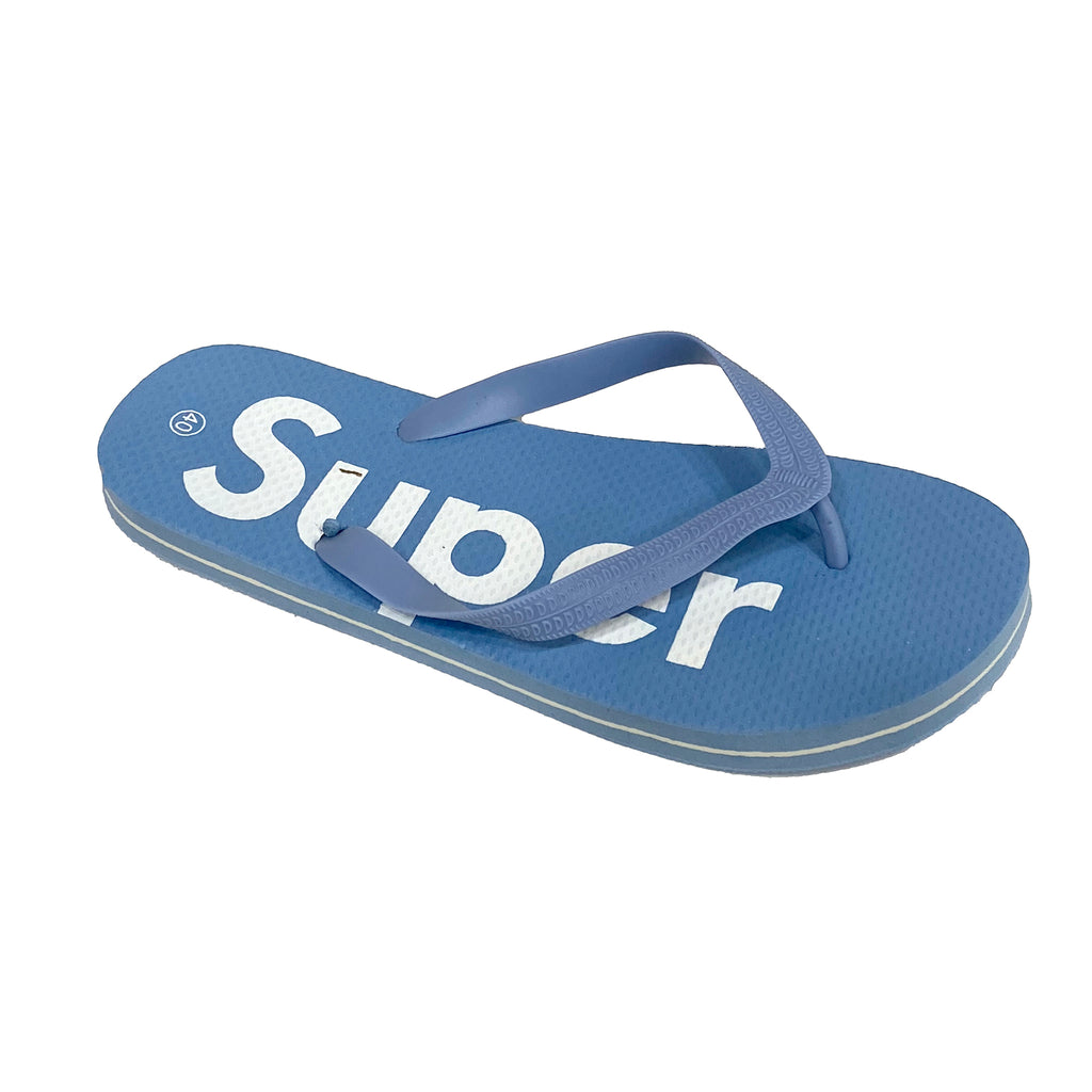 Γυναικείες σαγιονάρες SUPER flip-flops Σιέλ ANSIN