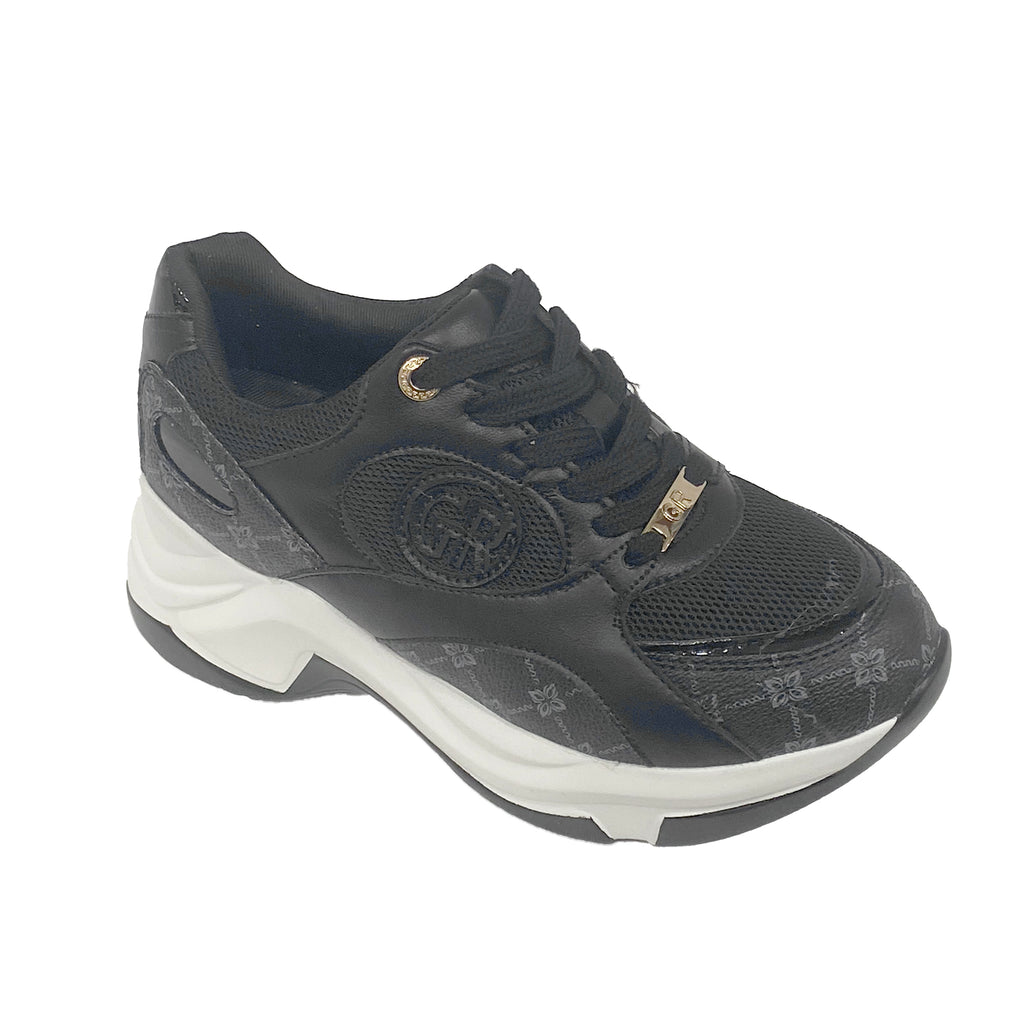 Γυναικεία sneakers με τακούνι 6.5 cm Μαύρο ANSIN