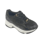 Γυναικεία sneakers με τακούνι 6.5 cm Μαύρο ANSIN