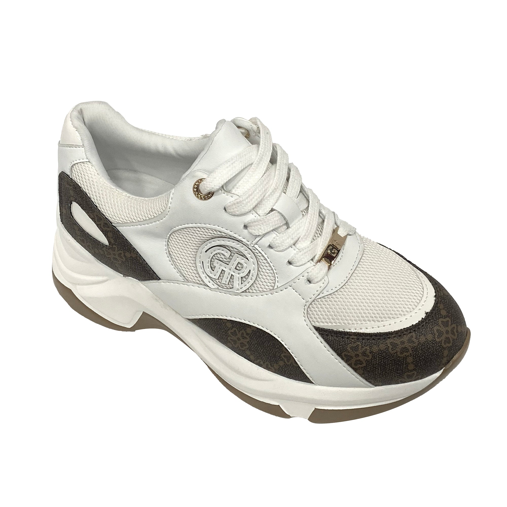 Γυναικεία sneakers με τακούνι 6.5 cm Λευκό ANSIN