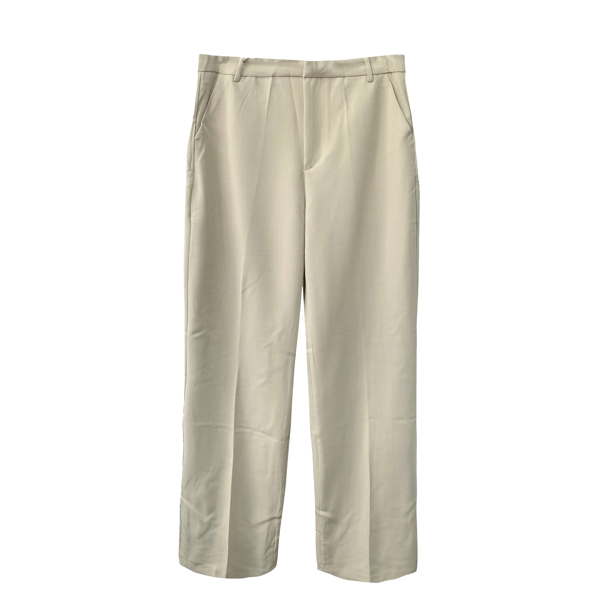 Γυναικεία παντελόνα υφασμάτινα Μπεζ ANSIN