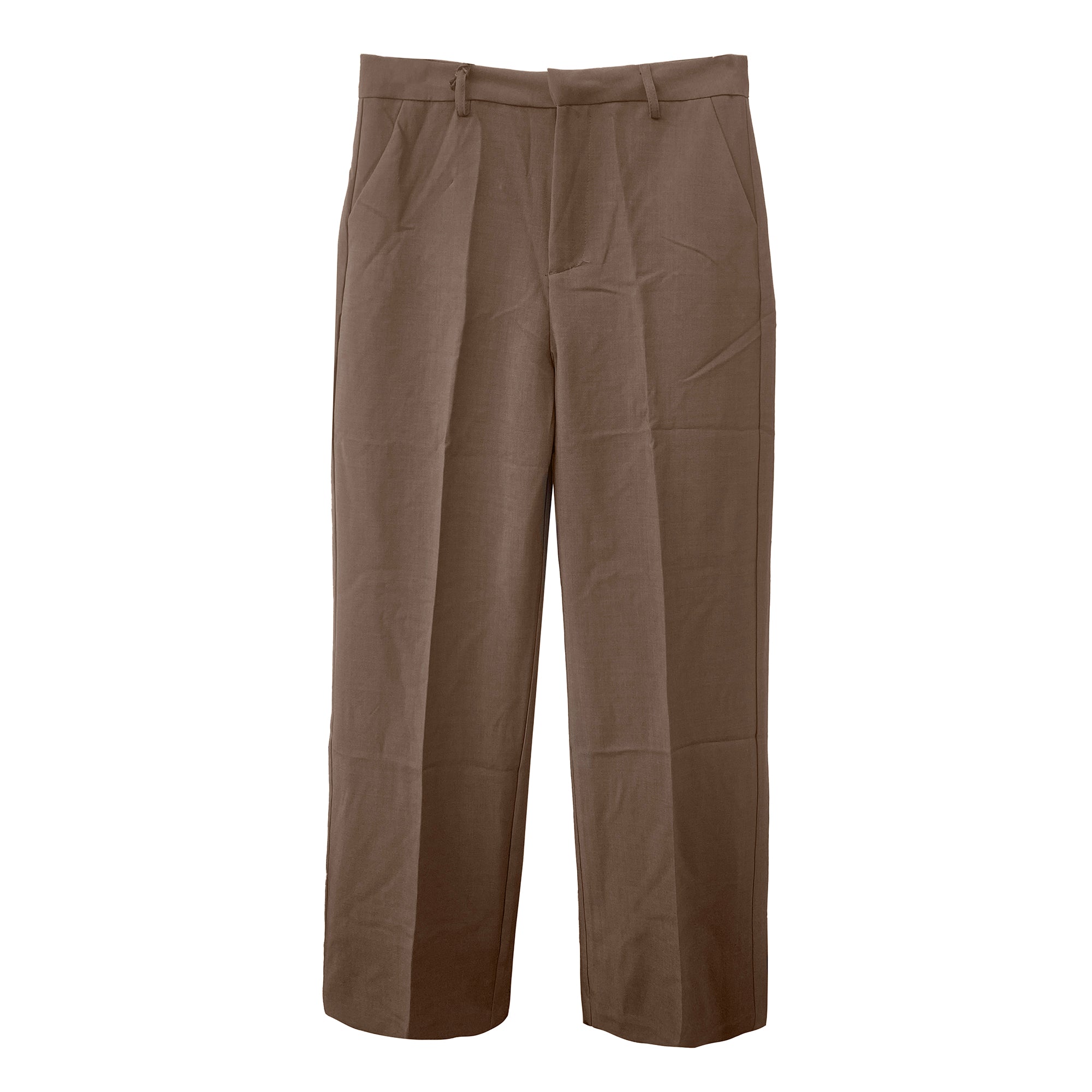 Γυναικεία παντελόνα υφασμάτινα Καφέ ANSIN