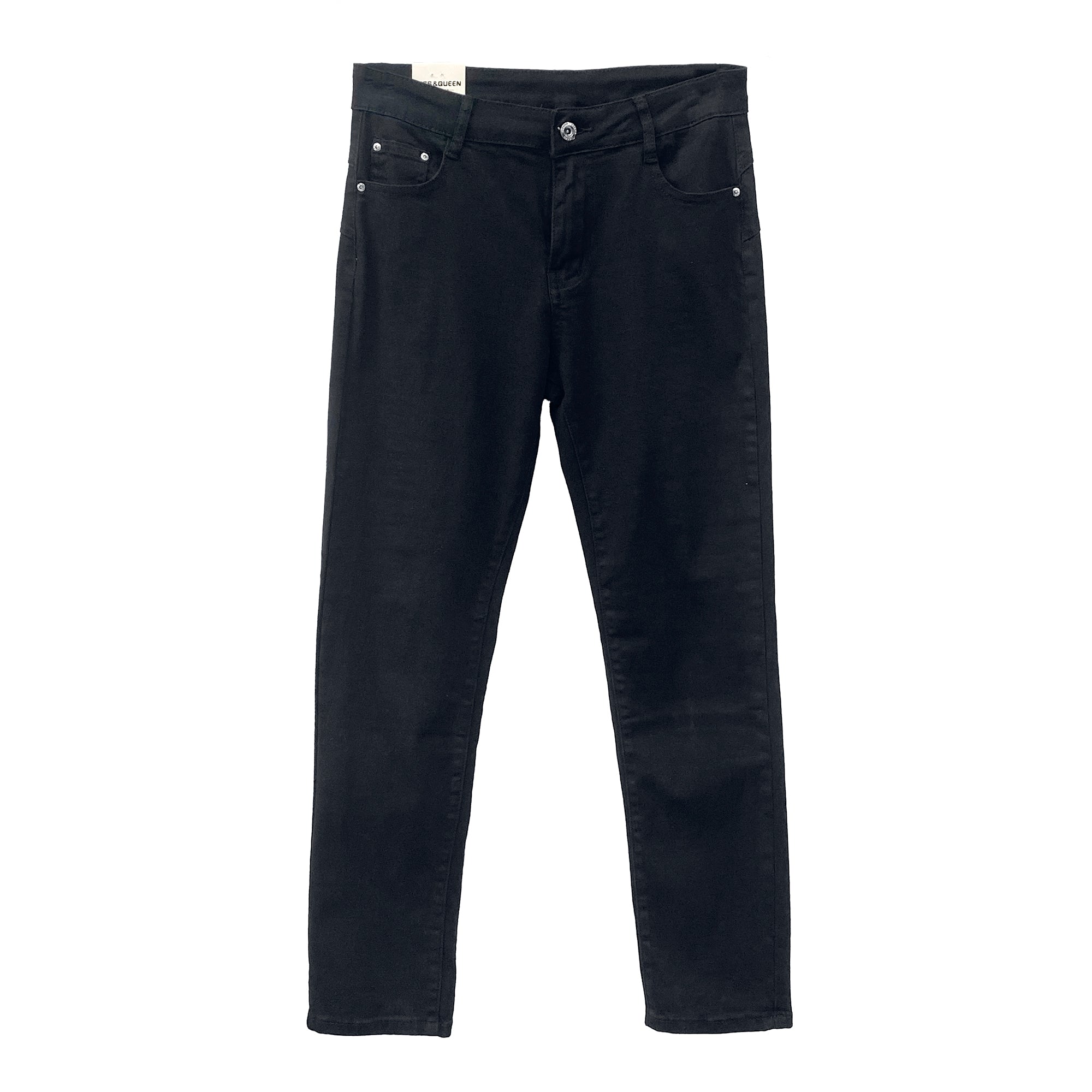 Γυναικείο ελαστικό τζιν παντελόνι push up Μαύρο ANSIN