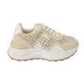 Γυναικεία Sneakers δίσολα με δαντέλα Μπεζ ANSIN