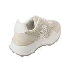 Γυναικεία Sneakers δίσολα με δαντέλα Μπεζ ANSIN