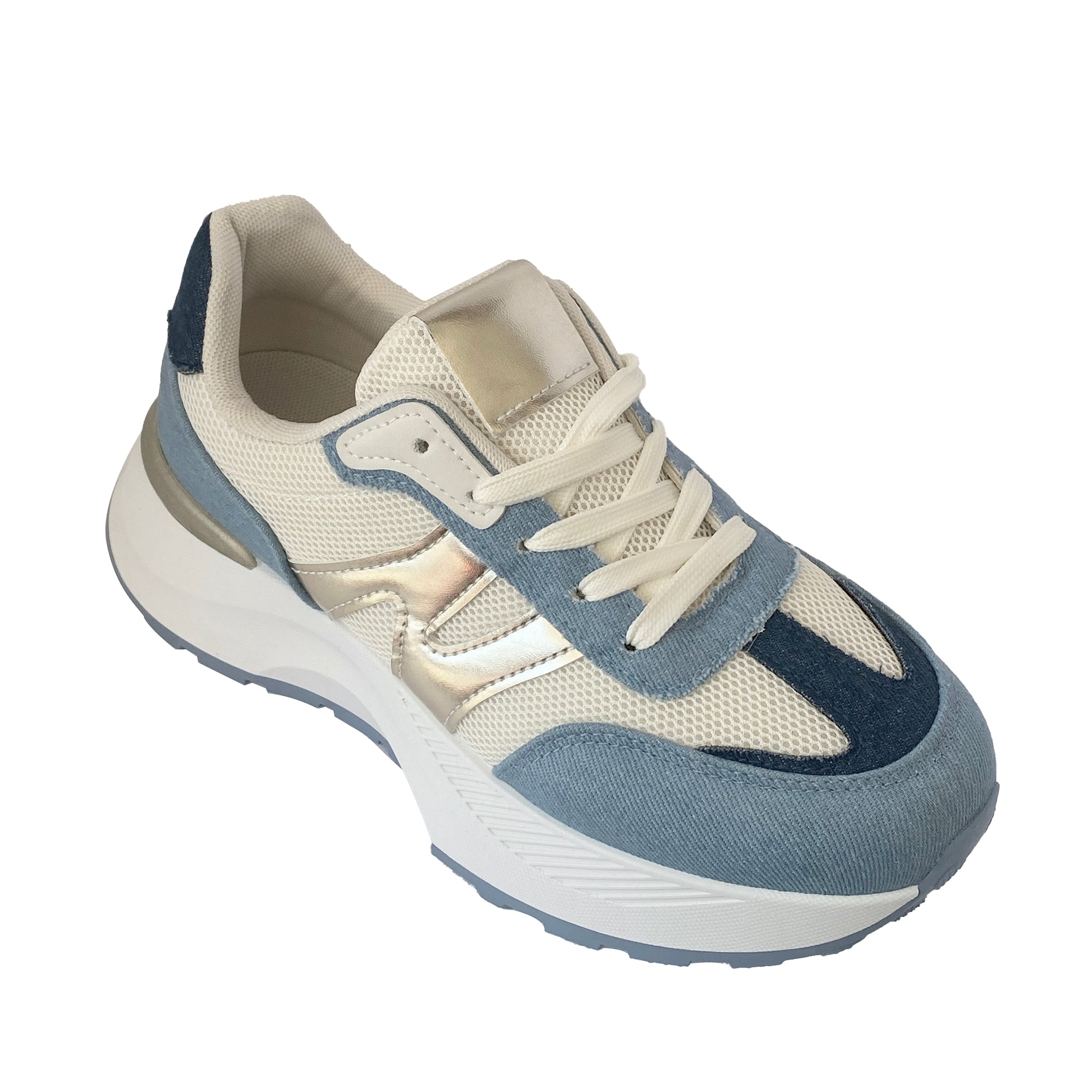 Γυναικεία Denim Sneakers δίσολα Μπλε ANSIN