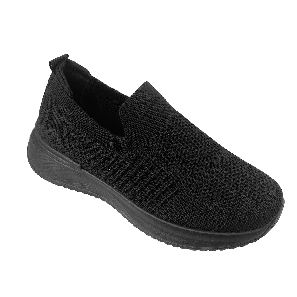 Γυναικεία αθλητικά παπούτσια πάνινα slip-on Μαύρο ANSIN