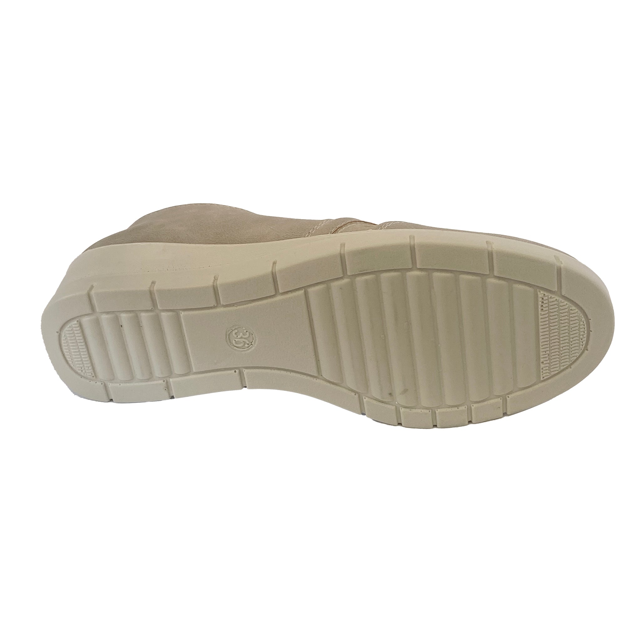 Γυναικεία καλοκαιρινά slip-on με πλατφόρμα και διάτρητα σχέδια Μπεζ ANSIN