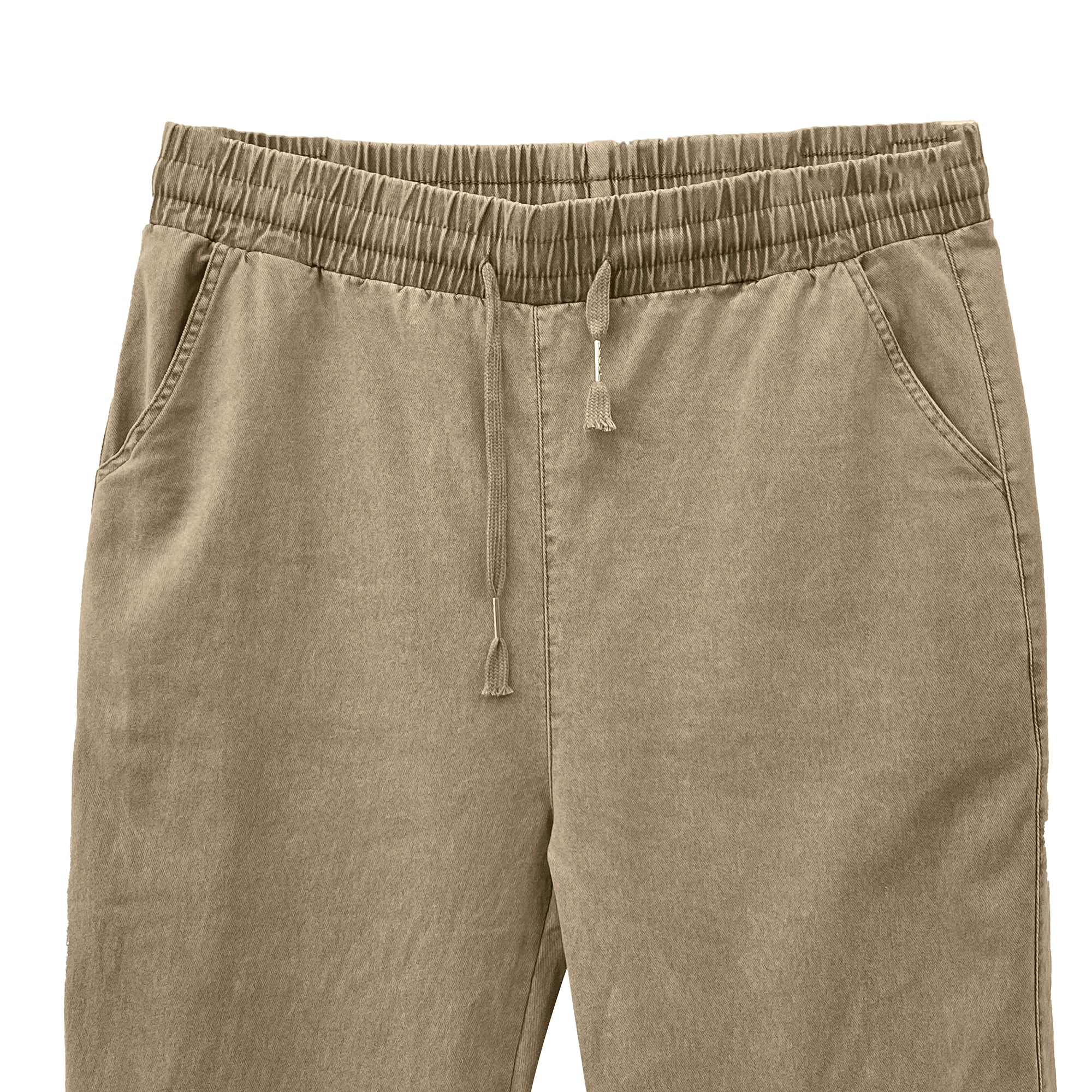 Γυναικείο τζιν παντελόνι ελαστικό με λάστιχο Καφέ ANSIN