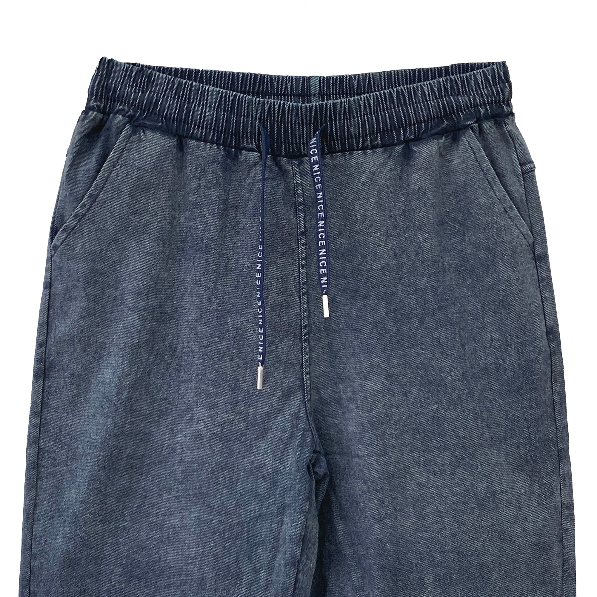 Γυναικείο τζιν παντελόνι ελαστικό με λάστιχο Μπλε ANSIN