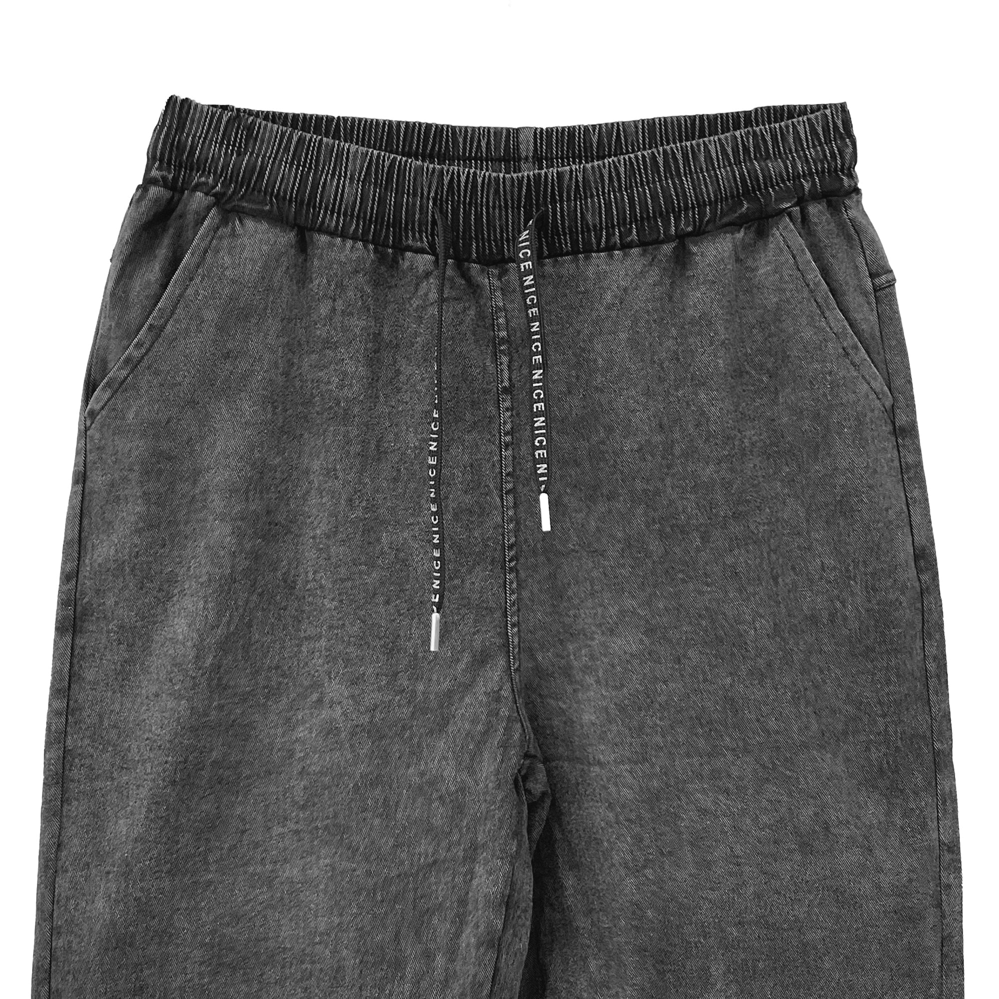 Γυναικείο τζιν παντελόνι ελαστικό με λάστιχο Μαύρο ANSIN