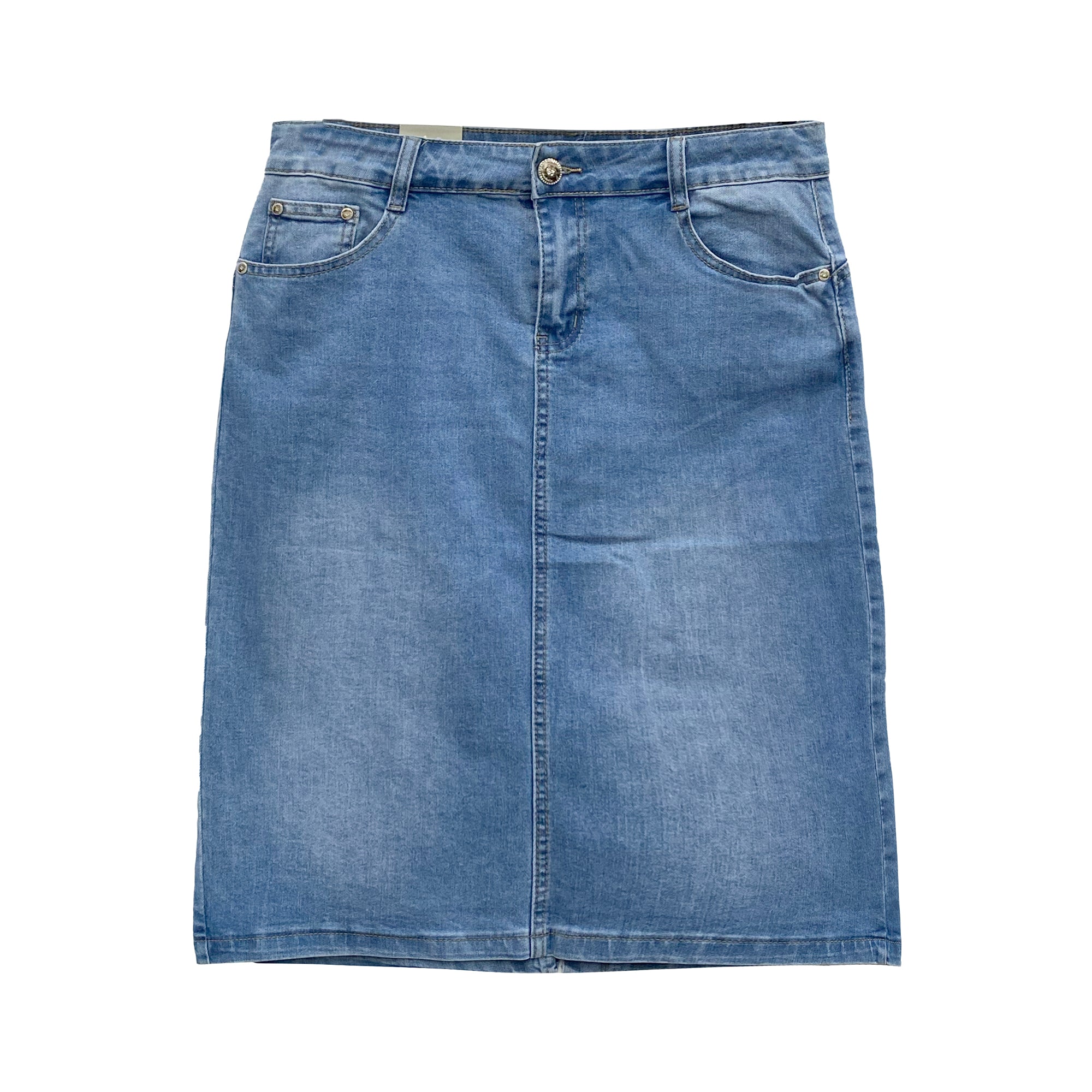 Γυναιεκία midi τζιν φούστα Μπλε ANSIN