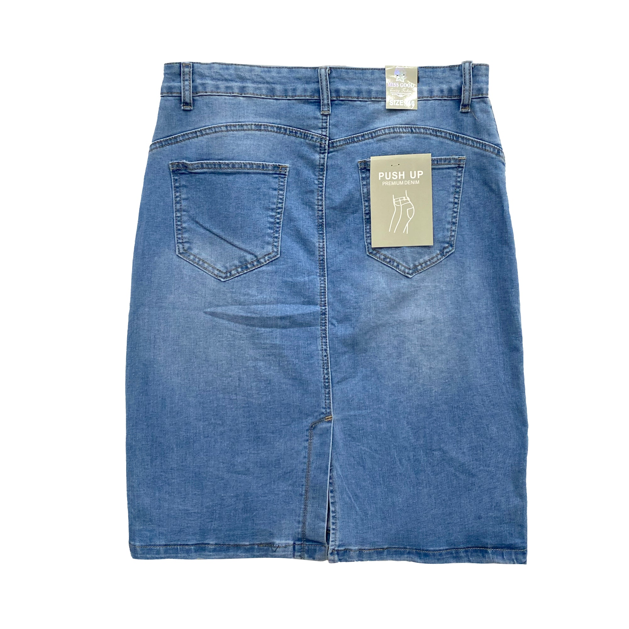 Γυναιεκία midi τζιν φούστα Μπλε ANSIN