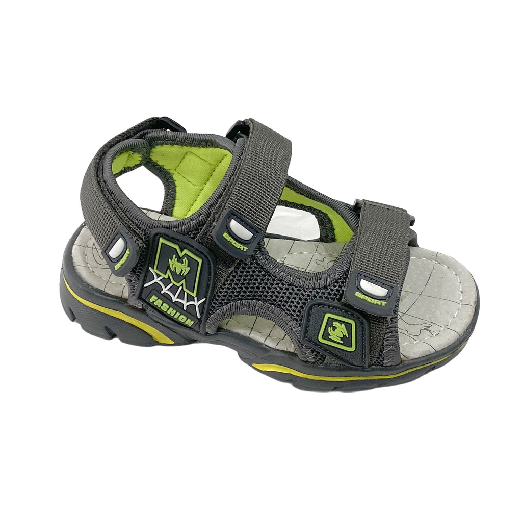 Αγορίστικα πέδιλα με velcro Γκρι 6083