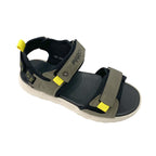 Αγορίστικα πέδιλα με velcro Χακί L123