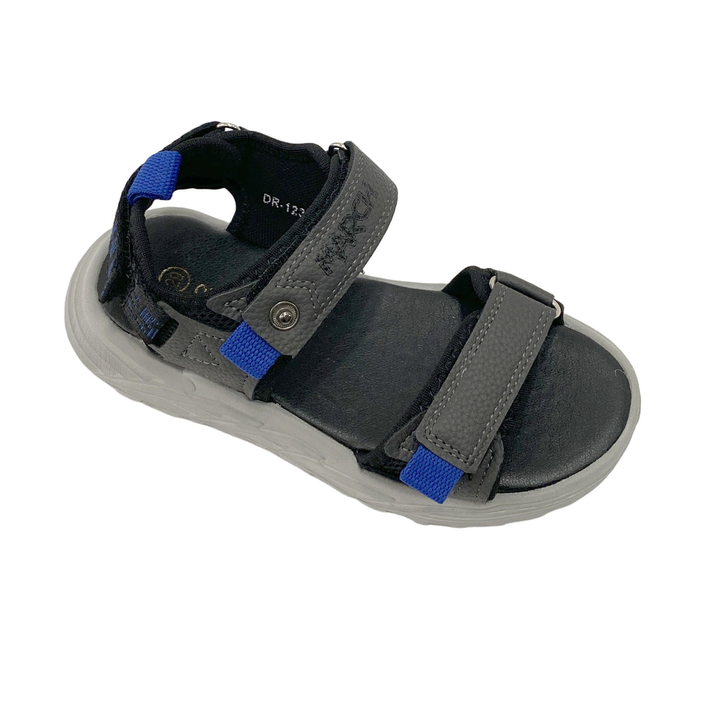 Αγορίστικα πέδιλα με velcro Γκρι L123