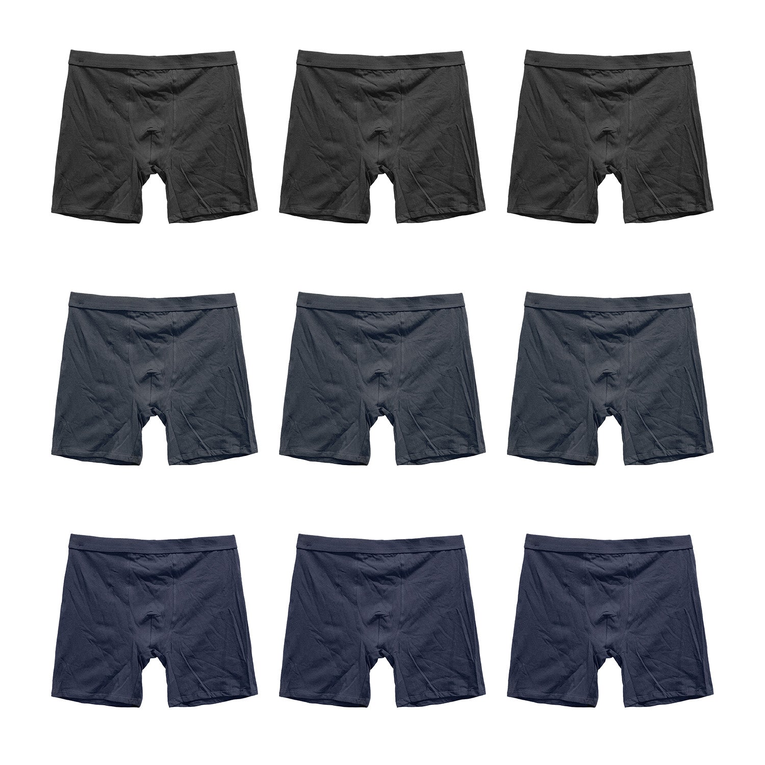 Ανδρικά μποξεράκια μακριά βαμβακερά 9pack Πολύχρωμο 08089 ANSIN