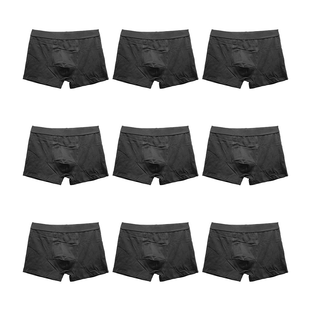 Ανδρικά μποξεράκια βαμβακερά 9pack μαύρο 4179 ANSIN