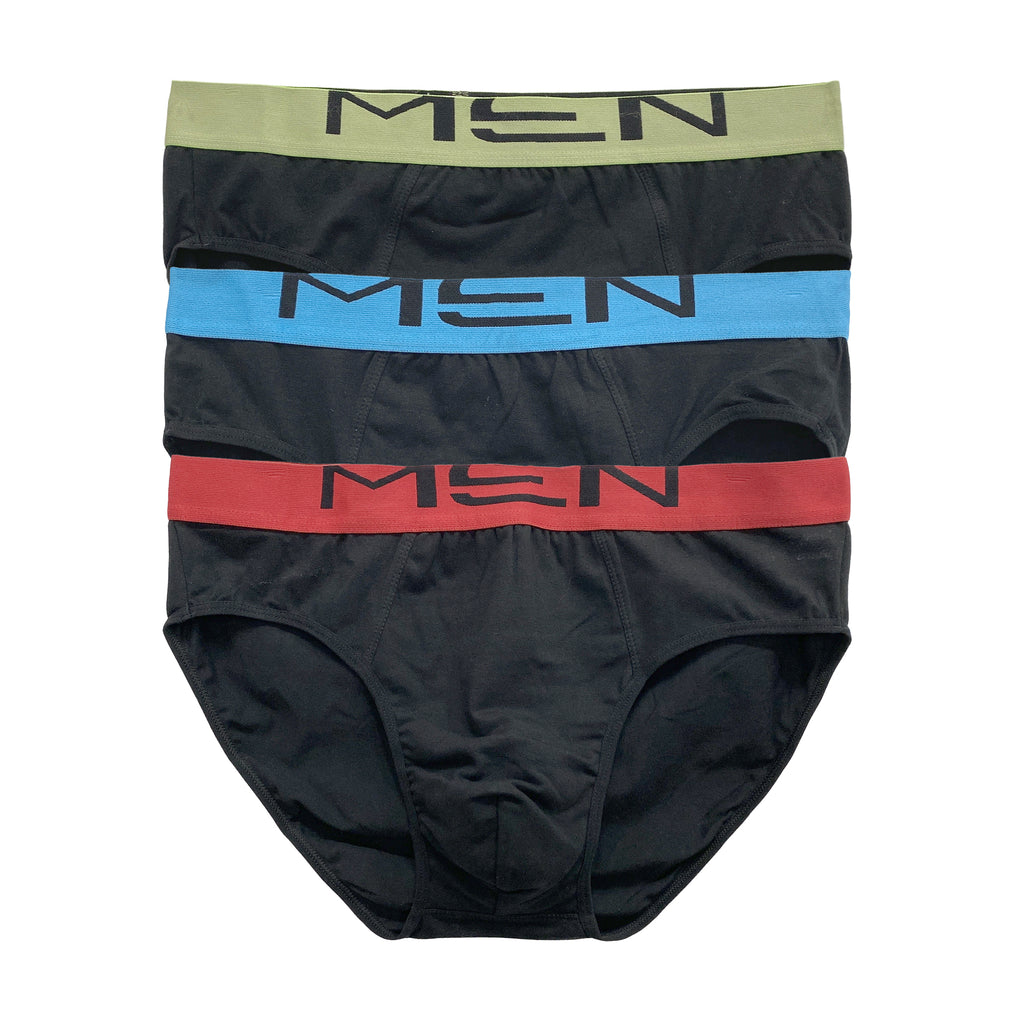 Ανδρικά σλιπάκια βαμβακερά 3pack Μαύρο 37083 ANSIN
