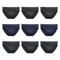 Ανδρικά σλιπάκια βαμβακερά 9pack Πολύχρωμο 46089 ANSIN