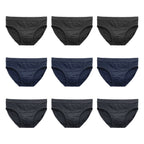 Ανδρικά σλιπάκια βαμβακερά 9pack Πολύχρωμο 46089 ANSIN