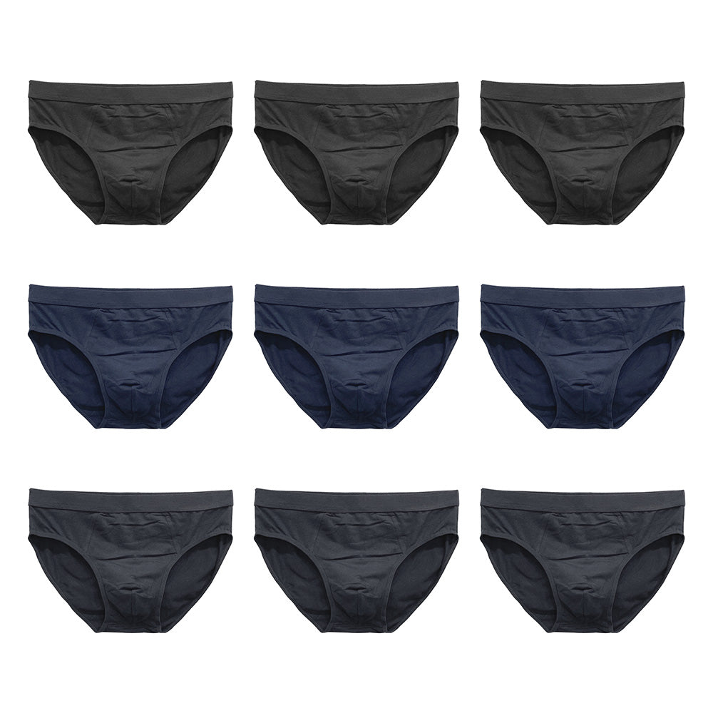 Ανδρικά σλιπάκια βαμβακερά 9pack Πολύχρωμο 46089 ANSIN