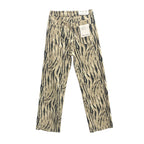 Γυναικείο τζιν παντελόνι animal print Μπεζ/Μαύρο 670 ANSIN