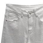 Γυναικεία τζιν παντελόνα straight leg Λευκό 6281 ANSIN