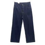 Γυναικεία τζιν παντελόνα wide leg ελαστική Μπλε 8667 ANSIN