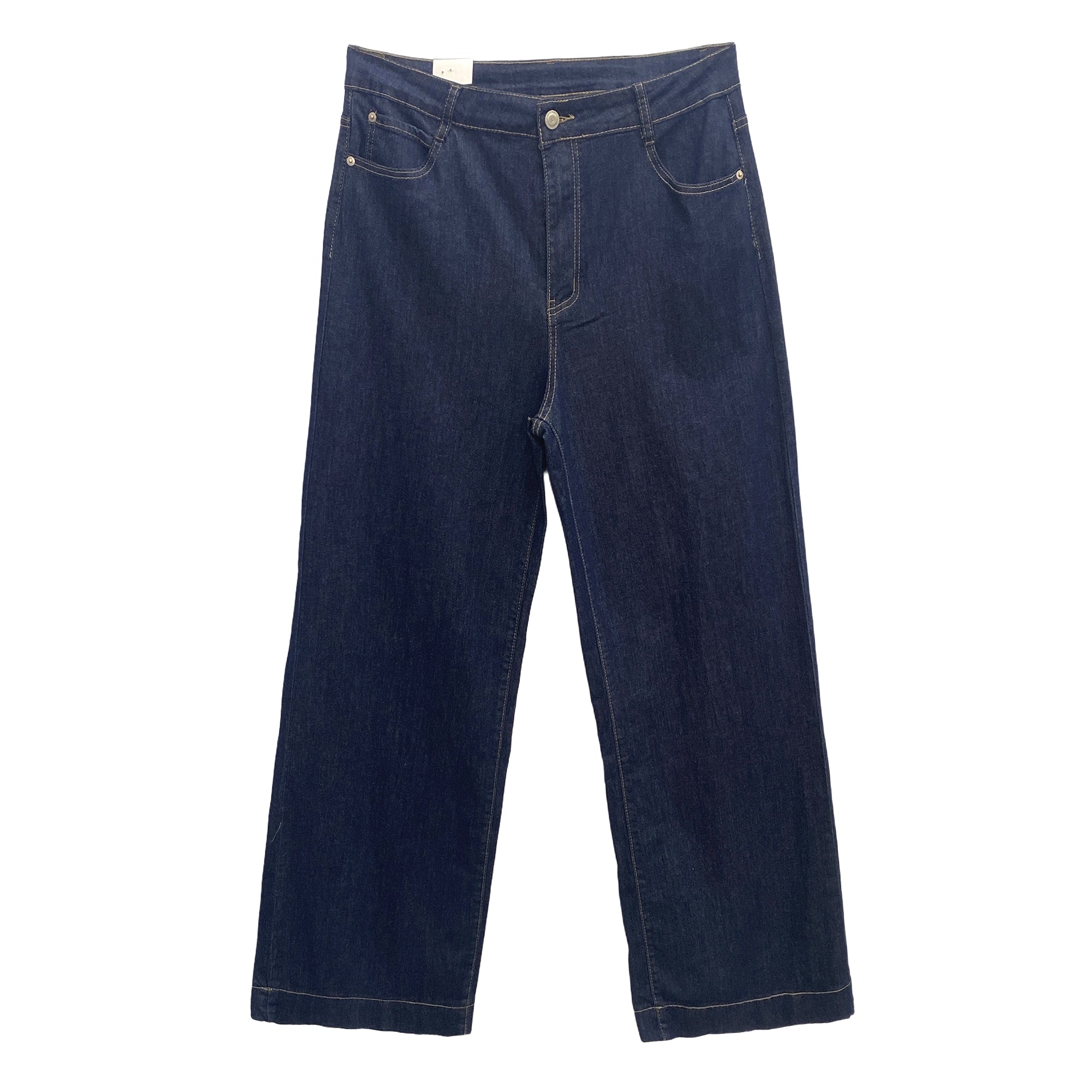 Γυναικεία τζιν παντελόνα wide leg ελαστική Μπλε 8667 ANSIN