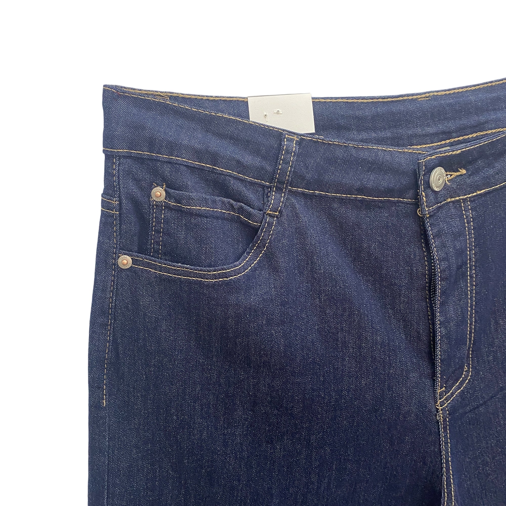 Γυναικεία τζιν παντελόνα wide leg ελαστική Μπλε 8667 ANSIN