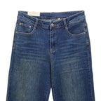 Γυναικεία τζιν παντελόνα ελαστική wide leg Μπλε 225