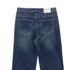 Γυναικεία τζιν παντελόνα ελαστική wide leg Μπλε 225