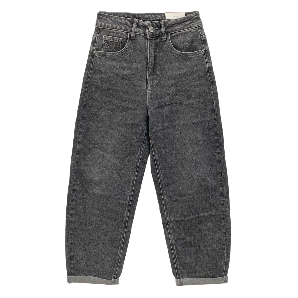Γυναικείο τζιν παντελόνι mom fit Γκρι 217