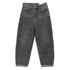 Γυναικείο τζιν παντελόνι mom fit Γκρι 217