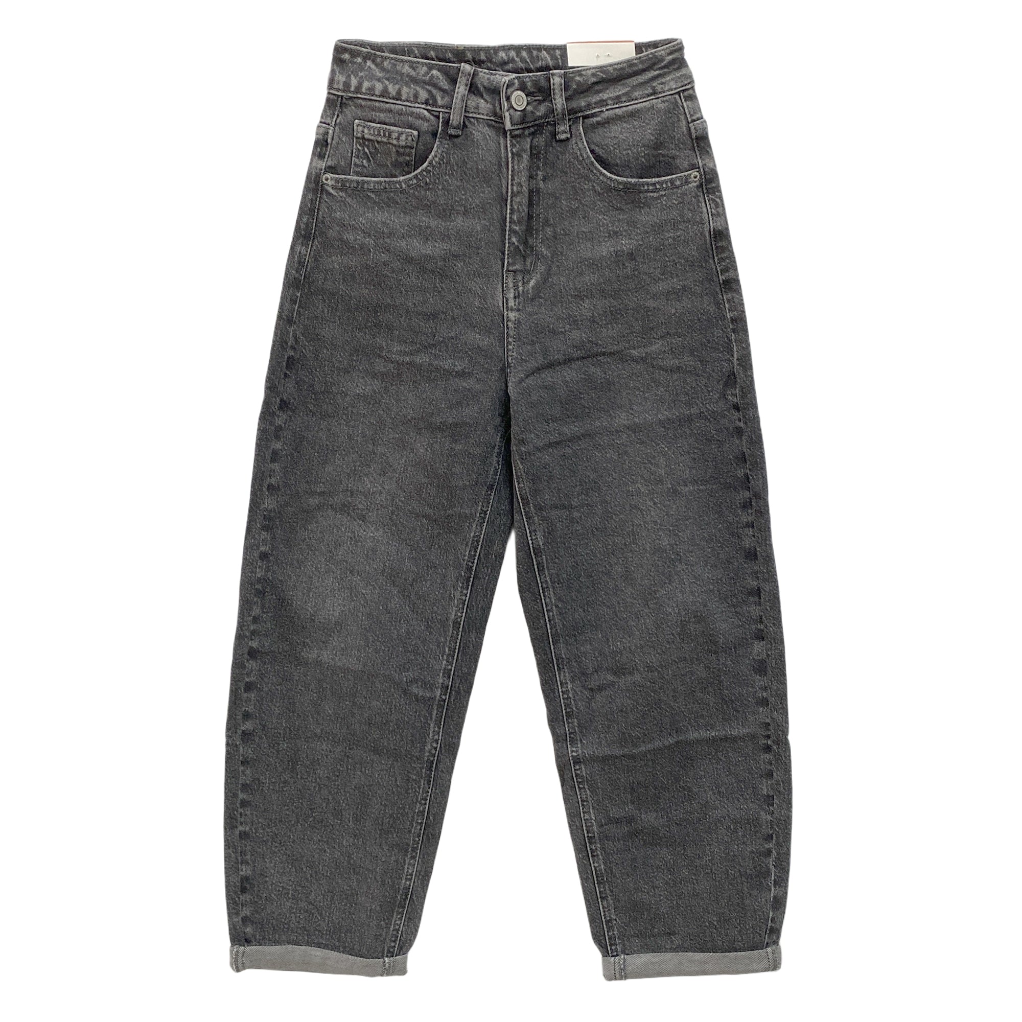 Γυναικείο τζιν παντελόνι mom fit Γκρι 217