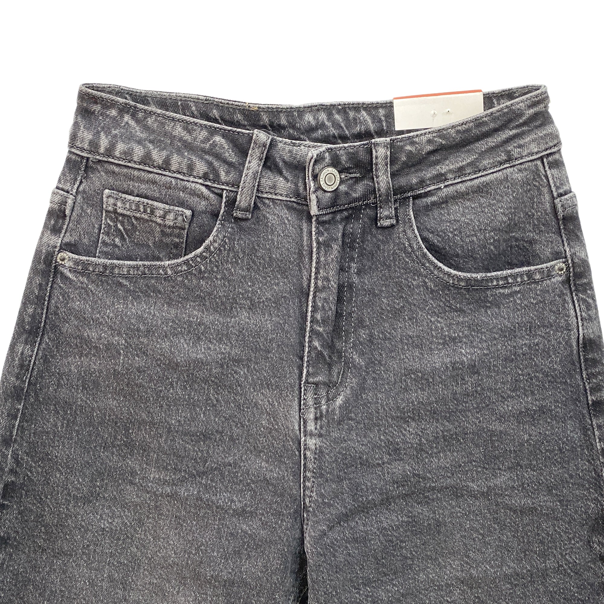 Γυναικείο τζιν παντελόνι mom fit Γκρι 217