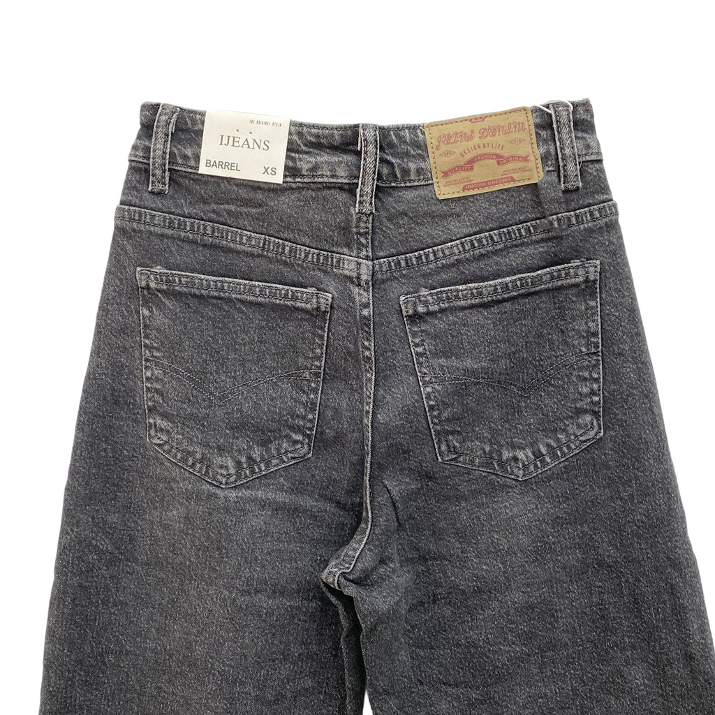 Γυναικείο τζιν παντελόνι mom fit Γκρι 217