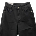 Γυναικείo τζιν παντελόνι mom fit Μαύρο 07713