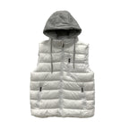Ανδρικό αμάνικο μπουφάν αποσπώμενη κουκούλα Λευκό 0092