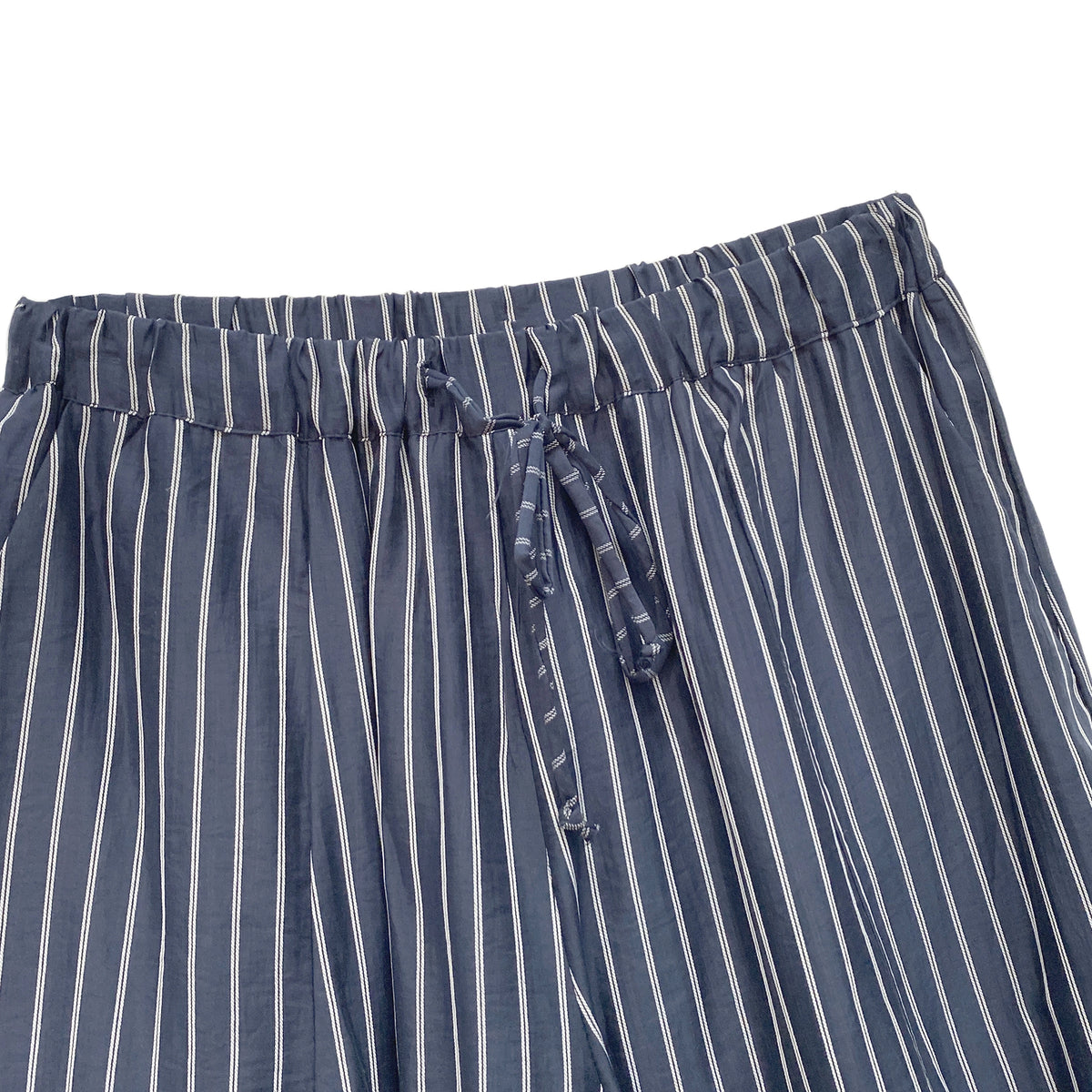 Γυναικείο παντελόνι wide-leg ριγές LUMINA Μπλε LD6124
