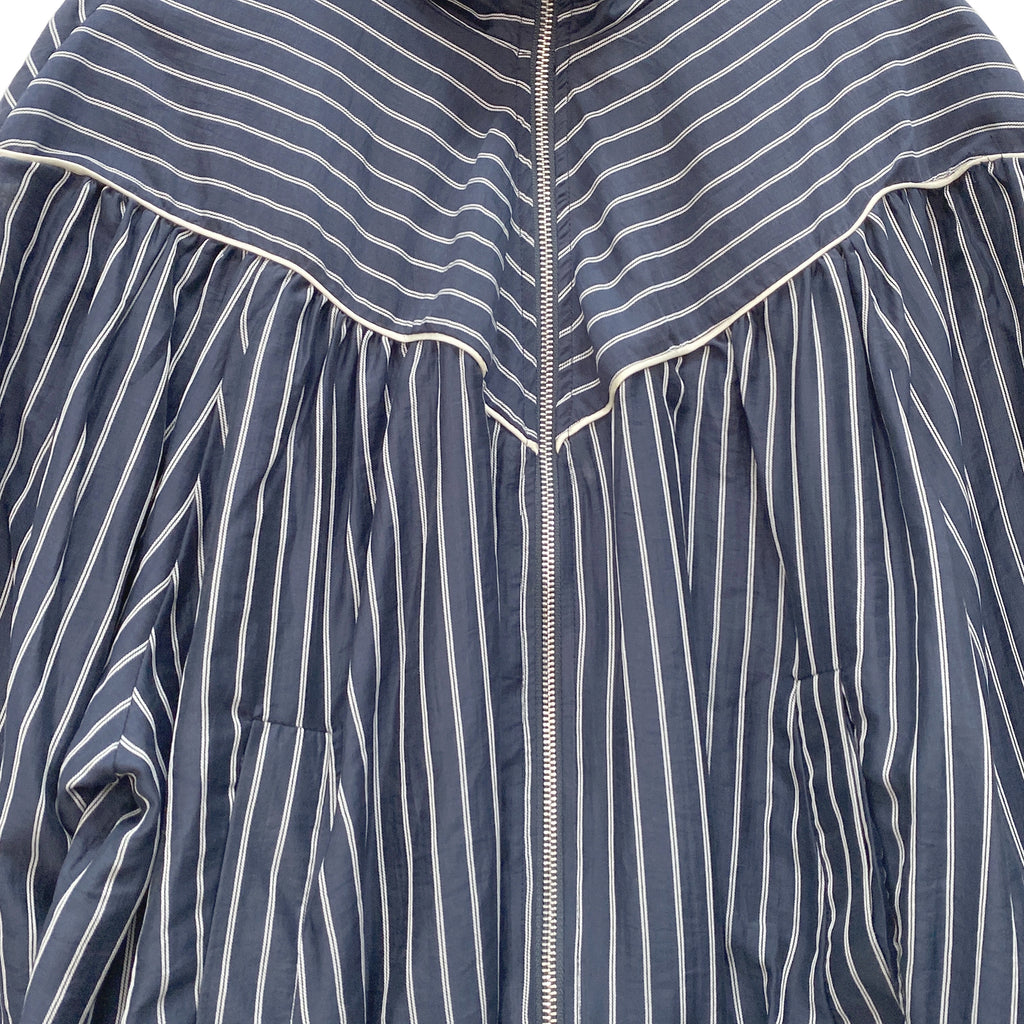 Γυναικείο bomber jacket με ριγές LUMINA Μπλε LD6123