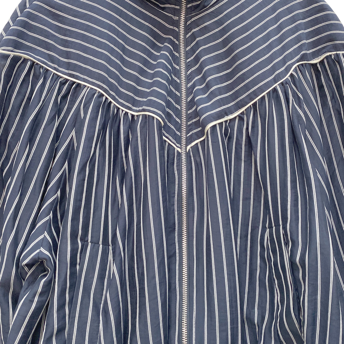 Γυναικείο bomber jacket με ριγές LUMINA Μπλε LD6123