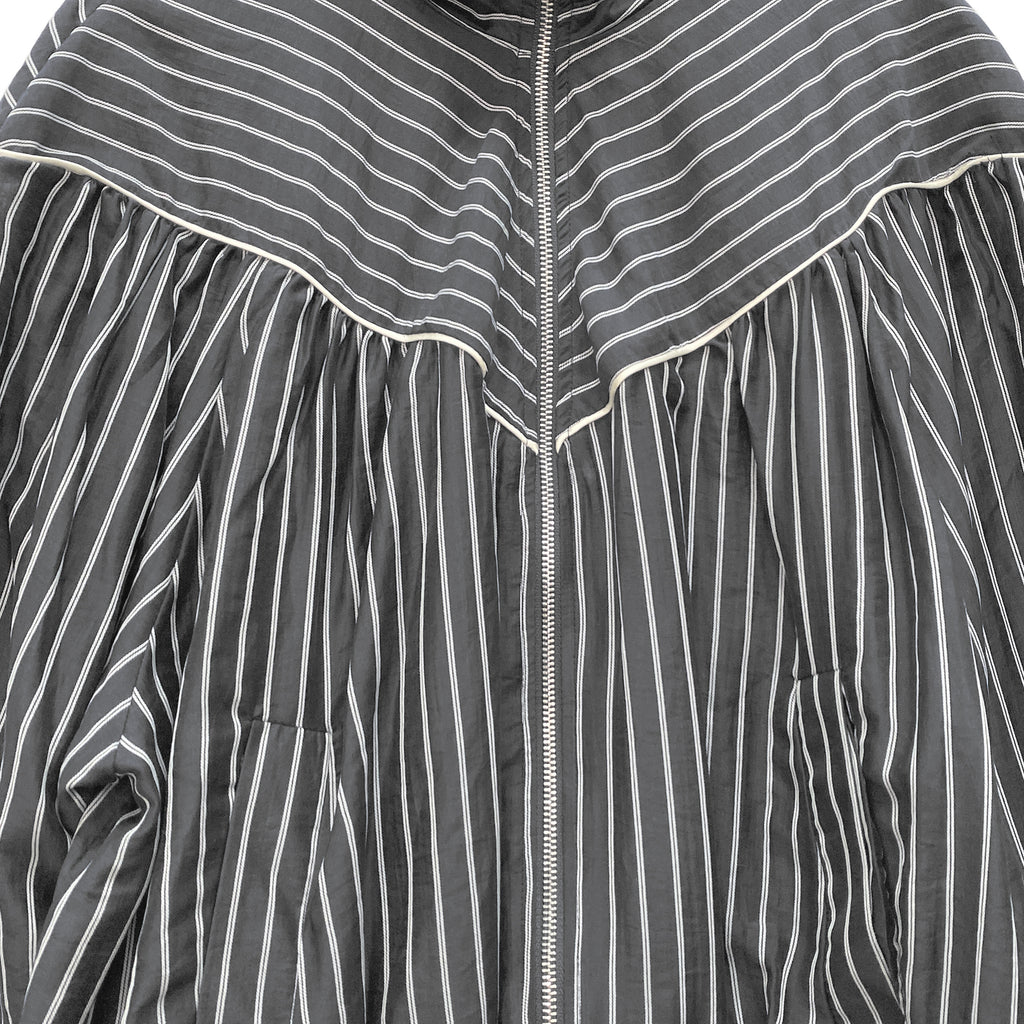 Γυναικείο bomber jacket με ριγές LUMINA Μαύρο LD6123
