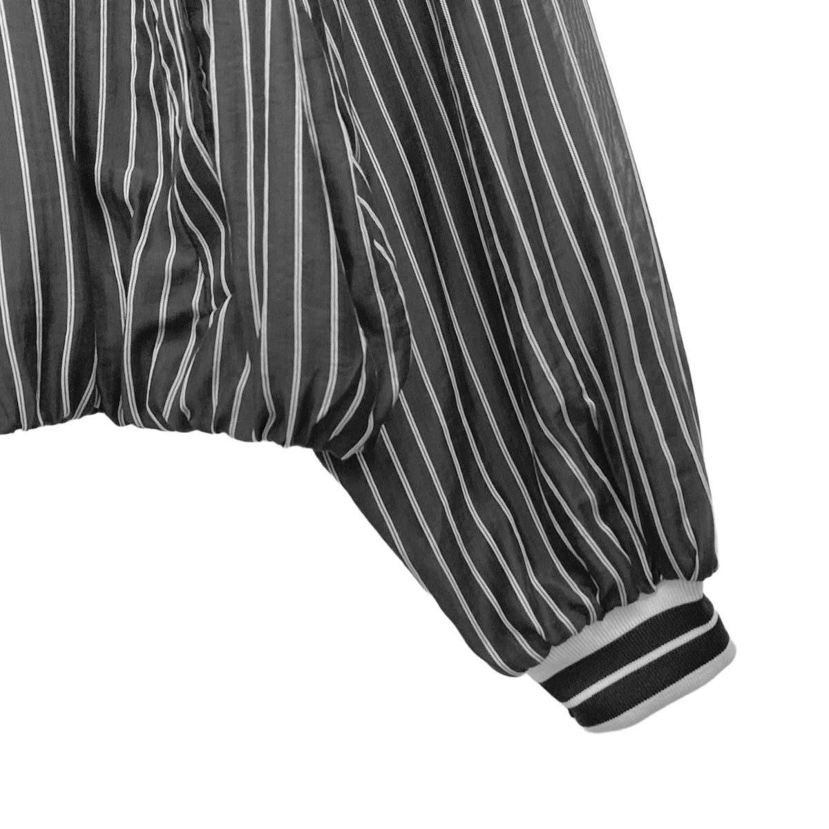 Γυναικείο bomber jacket με ριγές LUMINA Μαύρο LD6123